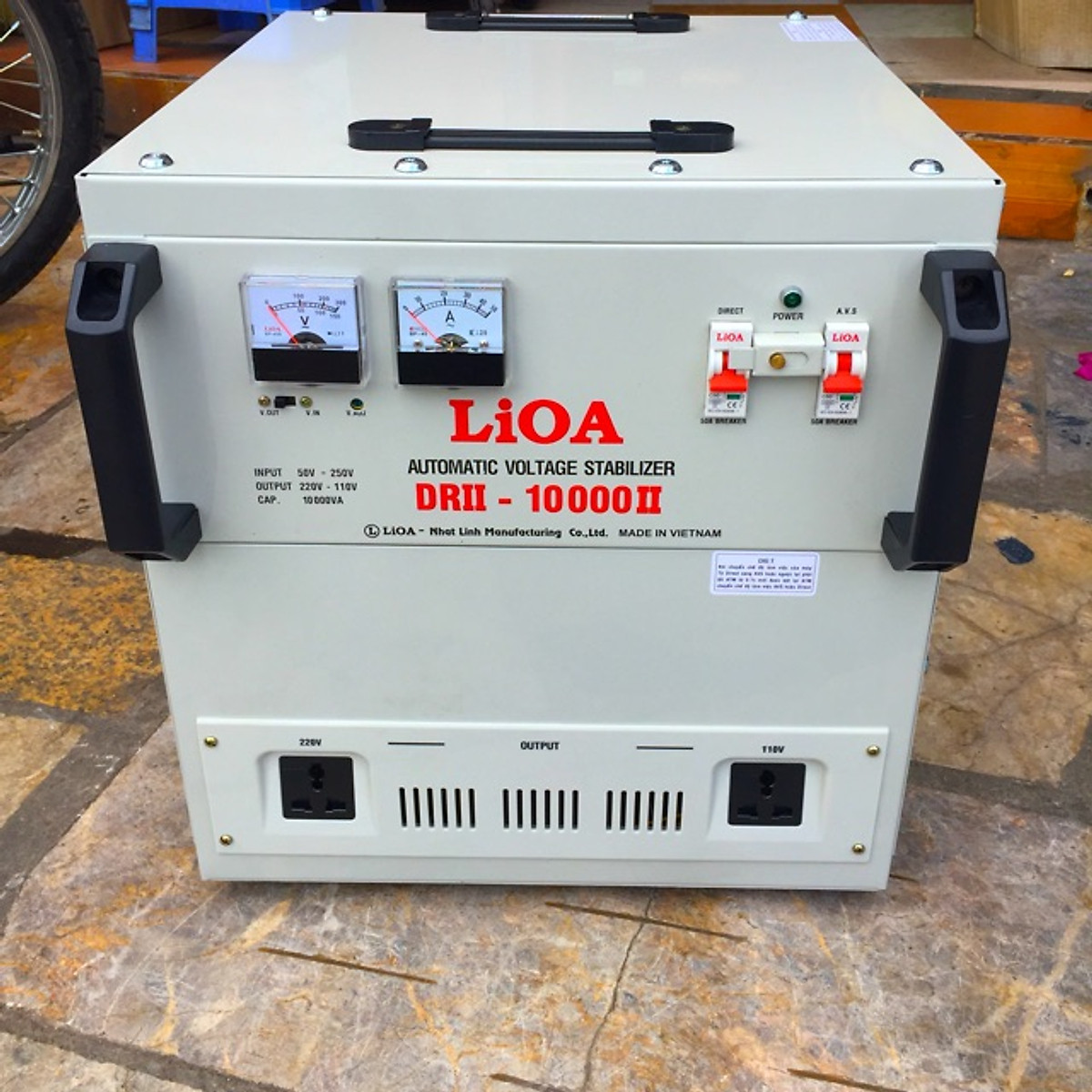 Máy ổn áp tự động Lioa DRII-10.000II (50V- 250V)